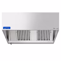 Commercial Wall-Mounted Extractor Hood with Motor – 1200mm – with Speed Controller, Baffle Filters & Lighting