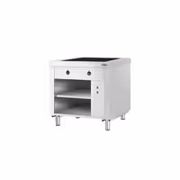 Buffettheke KOPENHAGEN - 910mm - mit Warmhalteplatte - Edelstahl