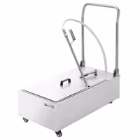 Filtar za friteznо ulje - 48 l/min | 370 W | 450x890x880 mm - na kotačima | nehrđajući čelik | tihi motor 55 dB - uključuje 5 filtara