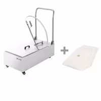 Filtar za friteznо ulje - 48 l/min | 370 W | 450x890x880 mm - na kotačima | nehrđajući čelik | tihi motor 55 dB - uključuje 5 filtara