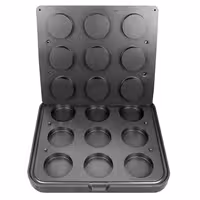 Plates for Tartelette Machine TMNP - Tartlet Mould: Round - Ø80mm - for 9 Tartlets