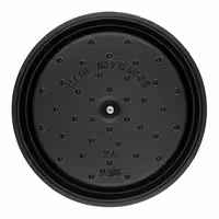 STAUB | Cocotte Round Enamelled Cast Iron Casserole Dish – Ø 280 mm – Black