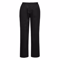 (5 unid) Calças de cozinheiro para senhora Basic - Preto - Tamanho: S