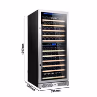 Commercial Wine Fridge - Dual Zone - 350L - max. 116 bottles