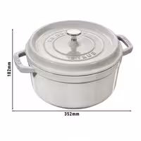 STAUB | LA COCOTTE -Cocotte - Ø 280 mm - Lijevano željezo - Bijela boja tartufa