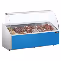 Serve Over Counter - 1881x979mm - front panel light blue - capacity 387 litres