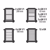 صندوق نقل معزول حرارياً (Porter) - تحميل أمامي - 83 Liter - مناسب لـ 12x GN 1/1