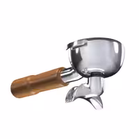 58.8mm Portafilter - Double Spout - Wooden Handle - Compatible with Allegro, Eminence, Grace & Suprema