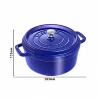 STAUB | LA COCOTTE - Cocotte - Ø 240 mm - Lijevano željezo - Tamnoplava boja