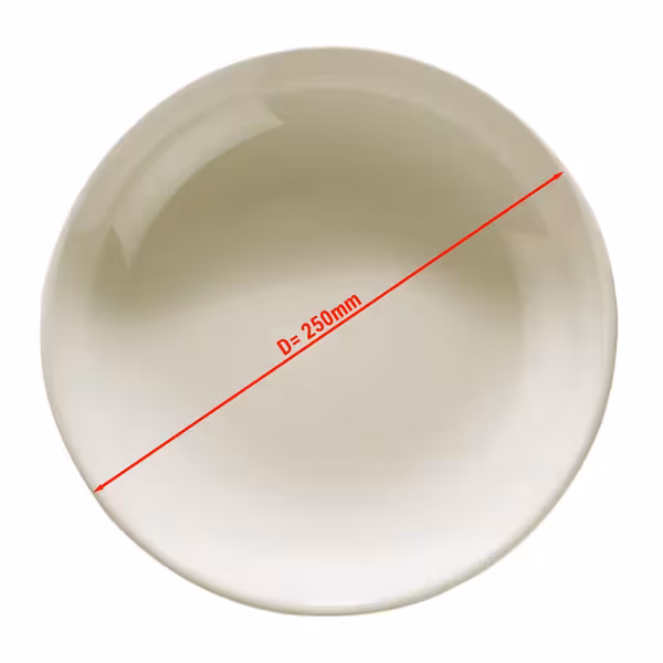 (24 adet) TEOS - Çukur Tabak Yuvarlak - Porselen, Ø250mm, Krem