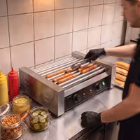 Commercial Hot Dog Roller Grill - 11 Rollers