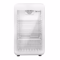Minibar hladnjak - 495 mm - bruto 120 l - s jednim staklenim vratima - bijela