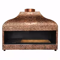 Copper Charcoal Grill - Enclosed - 1500mm