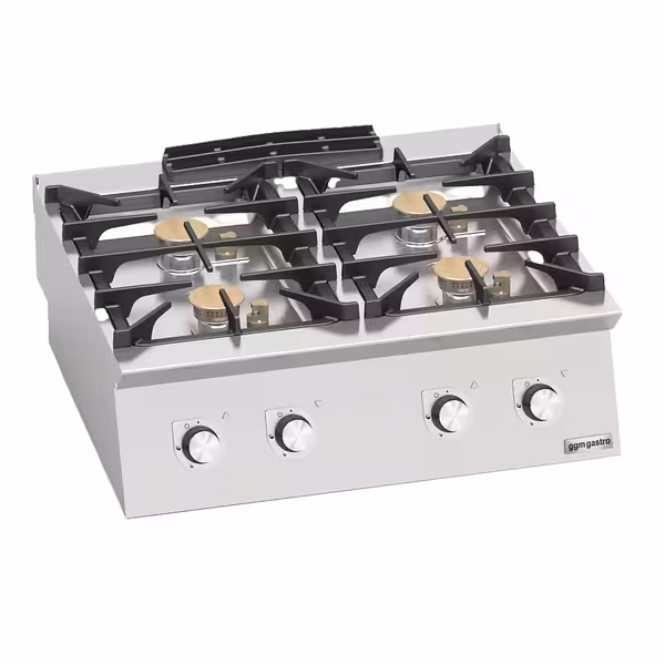 Ipari gáztűzhely - 700-as - asztali - összteljesítmény: 24,0 kW - 4 égős - főzősorba illeszthető