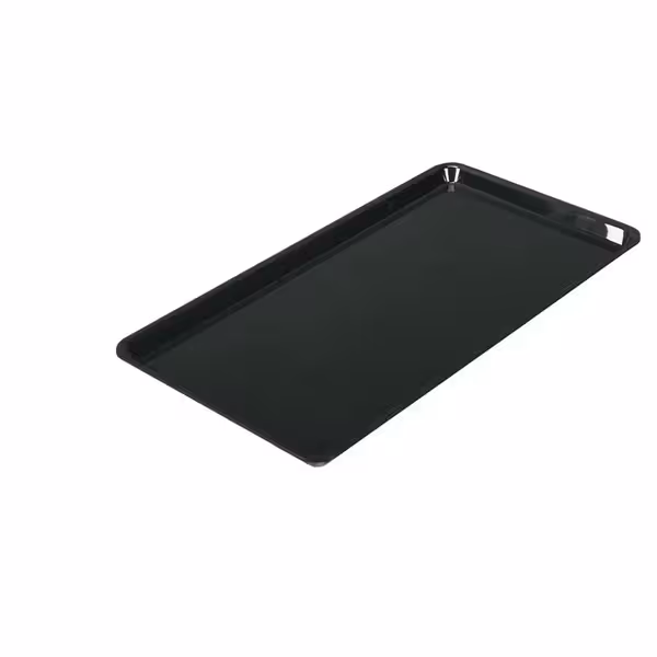 Rechteckige Präsentationsplatte - Kunststoff - 265x487x20mm - Schwarz