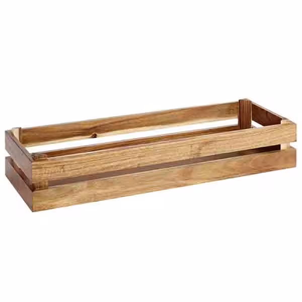 Ahşap Sunum Kutusu - SUPERBOX - Ahşap - Kahverengi - köşeli - 555x185x105mm