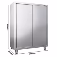 خزانة أدوات المائدة PREMIUM - 1400x600mm - 2 أبواب منزلقة - الارتفاع: 1800mm