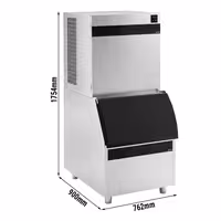 Commercial Ice Machine - Cube - 450 kg/24 h - incl. storage container