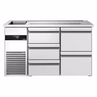 Direct Draw Beer Dispenser / Kegerator PREMIUM - 1550x700mm - 5 Drawers
