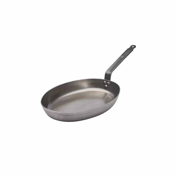(3 adet) DE BUYER | CARBONE PLUS - Balık tavası - 360x260mm - oval