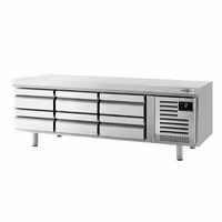 Rashladni pult (Low‑boy) - -2 do +8 °C - 2000 mm - 310 l - 6 ladica - 6x GN 1/1 - Za HR