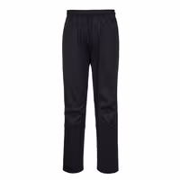 Calças de cozinheiro, Slim Fit MeshAir Pro - Preto - Tamanho: 3XL