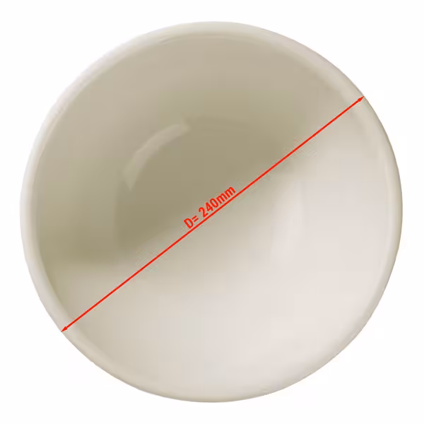 (6 adet) Kase/ Çorba Tabağı - Porselen - yuvarlak - Ø240mm - Derinlik:60mm - Krem