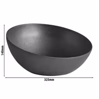 (6 adet) Kase - FROSTFIRE - Alüminyum - 3L - yuvarlak - Ø325mm - Derinlik:140mm - Siyah
