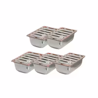 (5 kom) Ploče za stroj za tartlete GN sustav - Standard - GN 1/1 - 530x325 mm - Duljina: 150 mm - uklj. poklopac; kompatibilno s vakuumskim uređajima