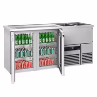 Pivski štand PREMIUM - 1950x700 mm - 2 Staklena vrata