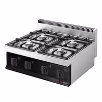 Plinsko kuhalo - Linija 700 - 800x700x430 mm - 23 kW - 4 plamenika - nadpultni