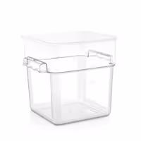 Posuda za hranu - polipropilen - prozirna - visina: 230 mm - 7,6 l