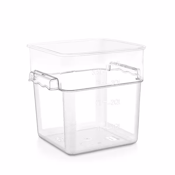 Posuda za hranu - polipropilen - prozirna - visina: 230 mm - 7,6 l