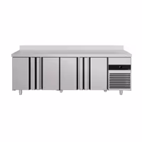 Rashladni pult PREMIUM - 2330x700 mm - 632 l - Ventilirano hlađenje - s 4 vrata - Podignuti rub