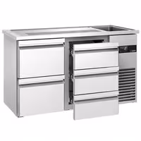 Direct Draw Beer Dispenser / Kegerator PREMIUM - 1550x700mm - 5 Drawers