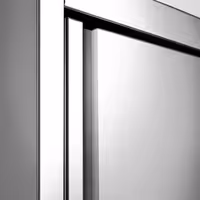 Ugaona zidna ormarić od nehrđajućeg čelika – 700 x 700 mm – sa krilnim vratima – visina: 1000 mm