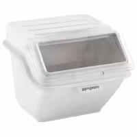 Spremnik za sastojke - s prednjim poklopcem - 486x593 mm - 40 l - polipropilen - bijela - može se slagati