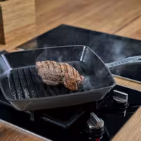 STAUB | GRILL PANS - Amerikan Izgara - 260x260mm - Dökme demir - Grafit gri