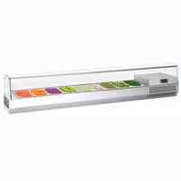 Countertop Prep Well / Refrigerated Topping Unit PREMIUM PLUS - 1976x353mm - 9x GN 1/4