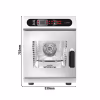 Commercial Electric Combi Oven- Digital Controls - 6x GN 2/3 - Slimline - incl. Automatic washing system & Core temperature probe