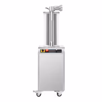 Hidraulična punilica za kobasice - 35 l - 1,5 kW - inox - uključuje nožnu pedalu i 3 nastavaka za punjenje
