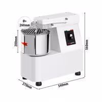 Commercial Spiral Dough Mixer - 10L / 7kg - 230V - For Bread Dough