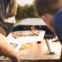 Portable Outdoor Gas Pizza Oven - Single Deck - Refractory Stone Deck - for Ø 30cm (12") pizza - up to 500°C - incl. Waterproof carry bag