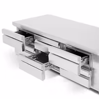 Külmsahtlikapp PREMIUM PLUS –2…+8 °C - 2400 mm - 435 l - 8 sahtlit - 8x GN 1/1