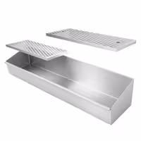 Tabuleiro perfurado para batatas fritas em aço inoxidável - 1000x300mm