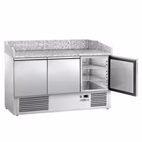 Pizzakylbänk PREMIUM - 2300x700 mm - 5 dörrar
