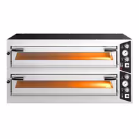 Electric Deck Pizza Oven - Twin Deck - Refractory Stone Deck - 6+6 x Ø 35cm (13.8") - Mechanical Controls - up to 450°C