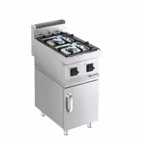 Plinski štednjak - Linija 700 - 400x700x1000 mm - 10 kW - 2 plamenika - samostojeći