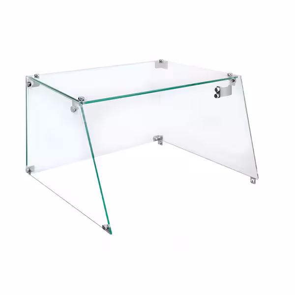 Glass Sneeze Guard - for Hot Dog Roller HDGJ9N - 460x400x250mm