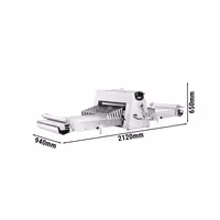 Profesionalni stroj za razvlačenje tijesta - stolna izvedba - 500 W - duljina trake 1700 mm